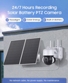 SECTEC smart ηλιακή κάμερα ST-518, 3MP, 4G, PIR, PTZ, SD, 20000mAh, IP65 SECTEC smart iliaki kamera ST-518, 3MP, 4G, PIR, PTZ, SD, 20000mAh, IP65